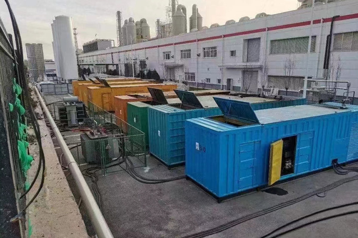 和政发电机租赁施工现场